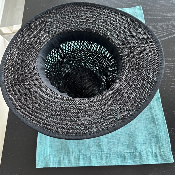 🆕BLACK STRAW PANAMA HAT - Picture 5 of 5